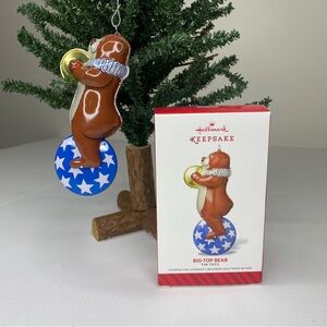 Hallmark Keepsake Big-Top Bear Ornament 1st #1 Tin Toys Series Circus